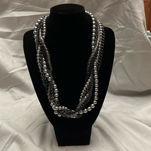 Black and silver Premier necklace.